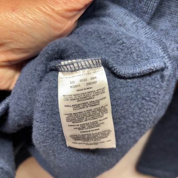 Columbia Mens Fleece Pullover‎ Small Blue 1/4 Zip Long Sleeve Mock Neck - Picture 5 of 7